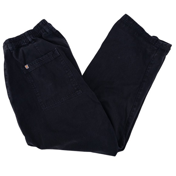Big Bud Press Unisex 1XL Solid Black Work Pants 100% Cotton Made In Los Angeles - Picture 1 of 14